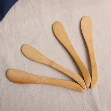 Экологичный бамбуковый нож 50 штук в партии натуральная маска для лица инструмент бамбук инструмент для масла нож для сыра