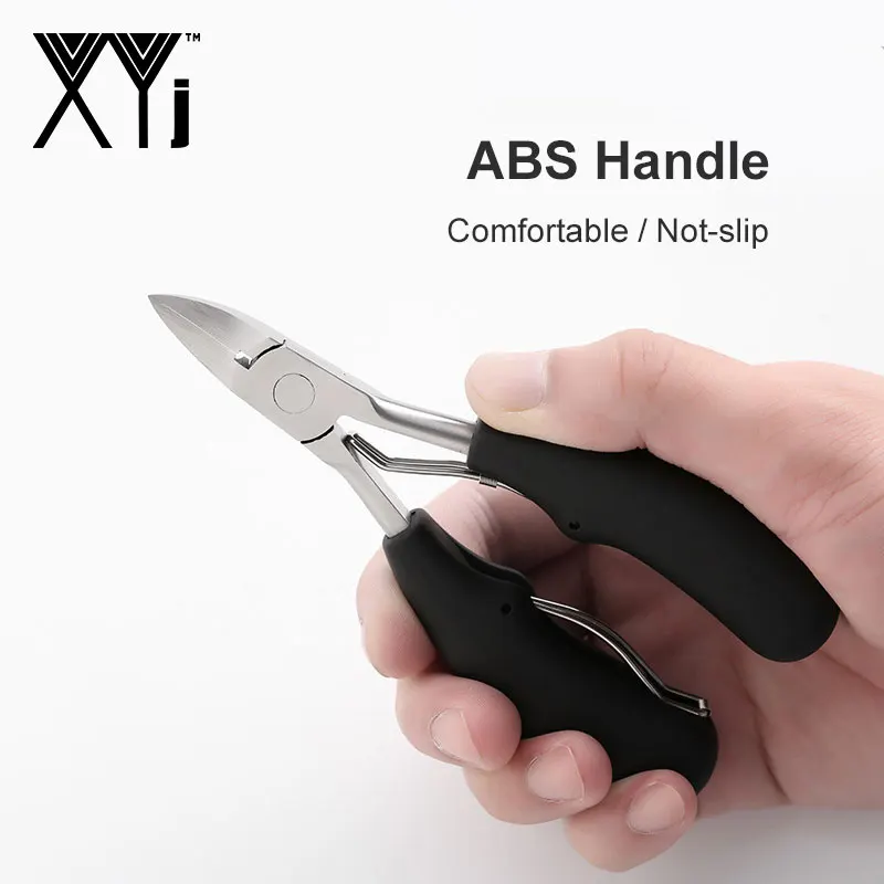 XYj Nail Clipper ABS Ручка двойной весна ног вросшего ногтя атлет ногтей педикюрная пилка