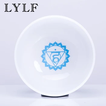 

10 Inch G Throat 440hz 432hz Chakra Symble Pattern Quartz Crystal Singing Bowl
