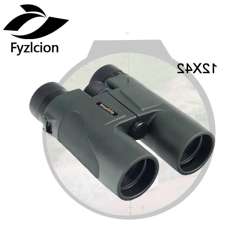 

12X42 HD Telescope Hiking Camping Military Wide-angle Power Zoom Binoculars No Infrared Eyepiece Hunting Scope