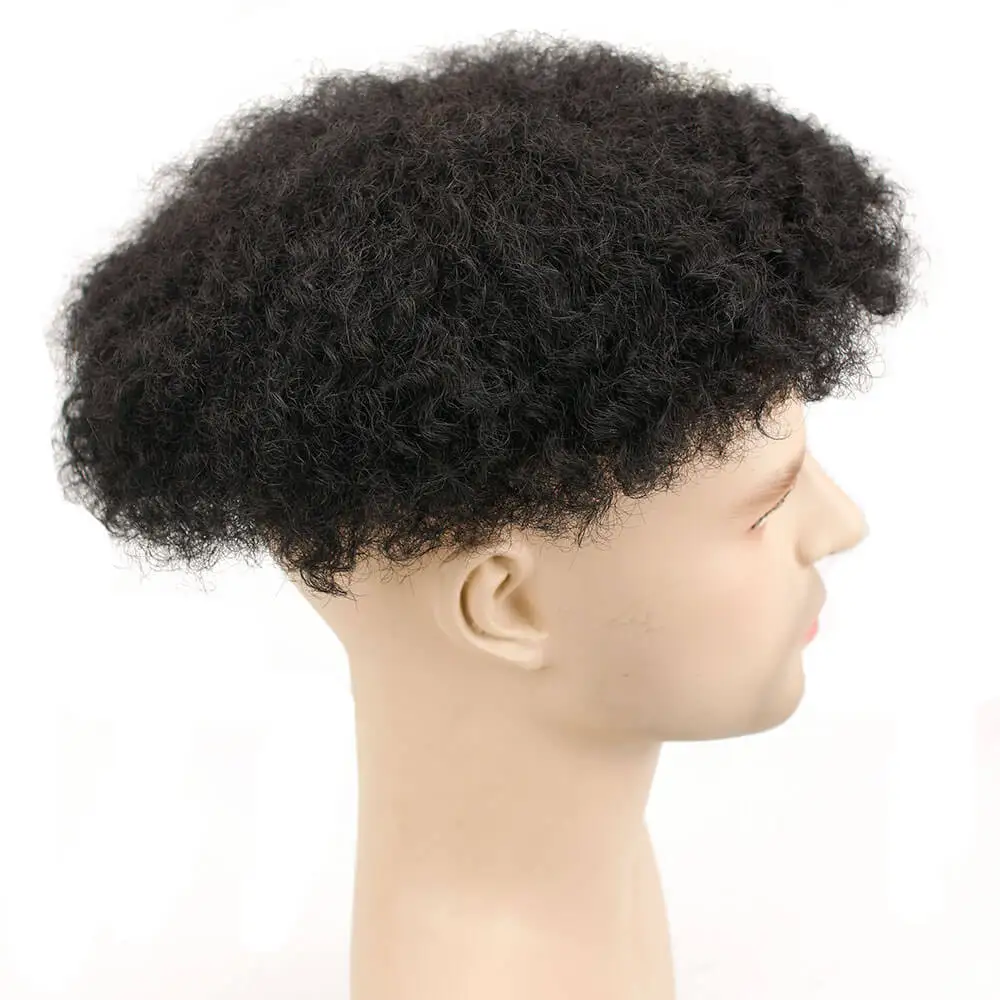 Eseewigs афро кудрявые бразильские Remy черные человеческие волосы парики для мужчин отбеленные и крошечные узлы замена волос