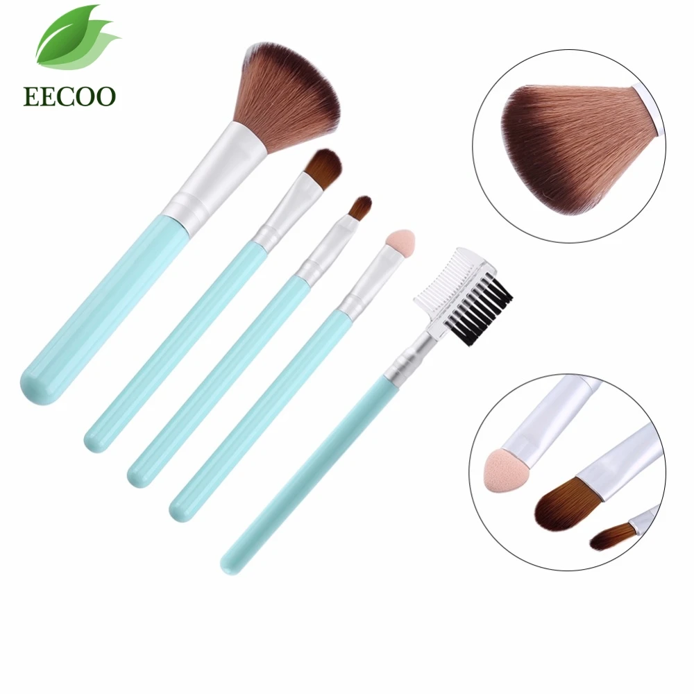 

5PCS/Set Professional Makeup Brushes Cosmetic Set Powder Foundation Eyeshadow Lip Brush Tools Cosmetic Kit And Set Make Up Tools