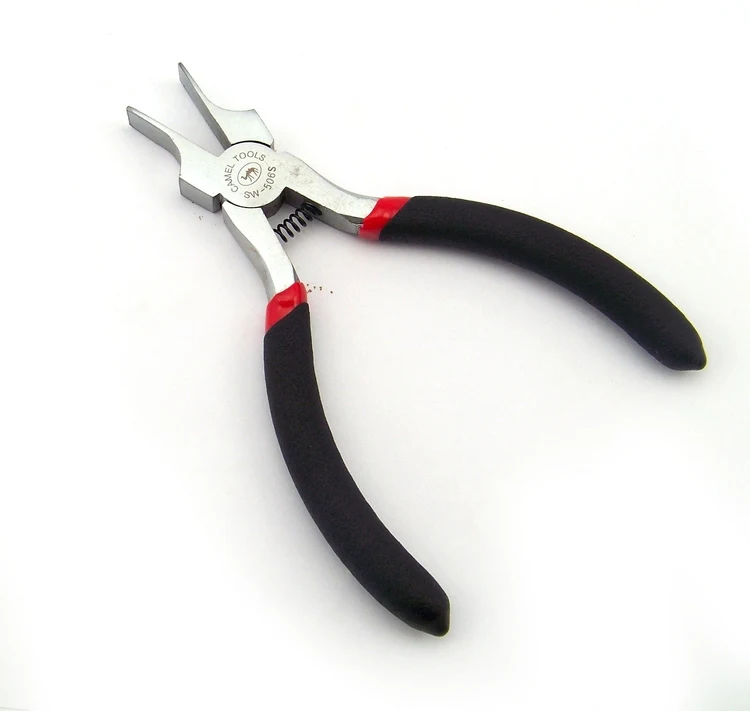Special electronic flat nose pliers Ultra thin flat bezel components Clamps toothless toothless