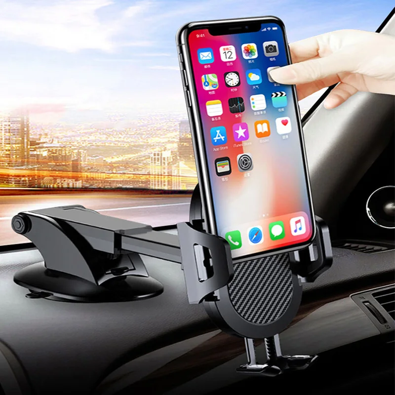 

JOVEINS Universal Car Mobile Phone Holder Stand Windshield Sticky Cell Phone Holder for iPhone Support GPS 360 Mount Stand