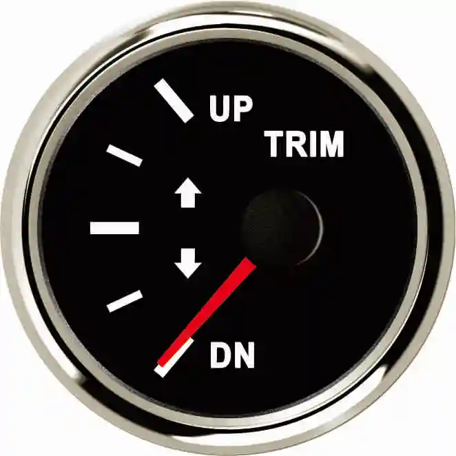 

1pc 52mm Trim Gauges Modification 0-190ohm Input Signal Trim Meters Up to Down 9-32vdc Balance Gauges for Car Truck Boat