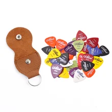 Толщина разных цветов 20 шт гитара выборка Алиса Штейн акустической гитары выборка+1 кожаный брелок медиаторы держатель сумка