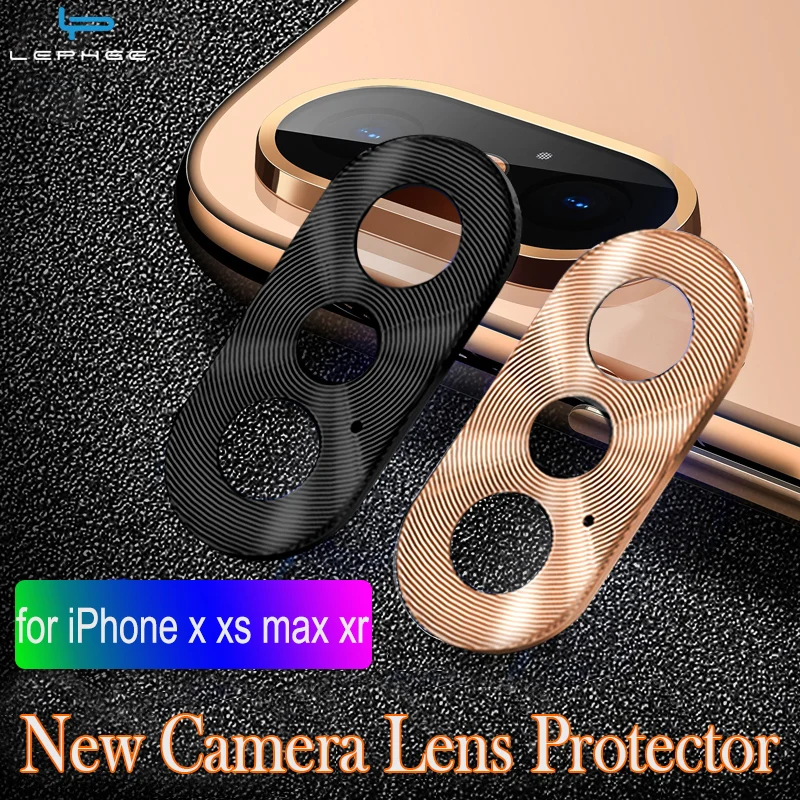 

Metal Case on For iPhone X Camera Len Screen Protector Bumper Cover for iPhone XS MAX XR XSMAX X Protection Ring Tempered Glass