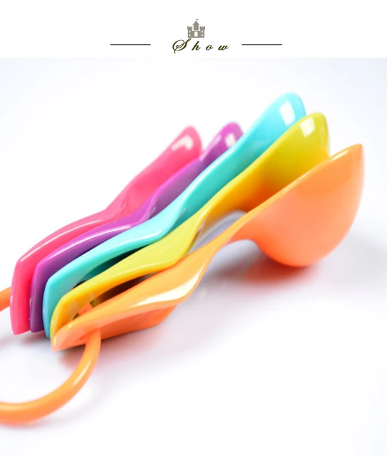 Measuring Cups Spoons Baking  Plastic Measuring Spoons Scale - 5pcs/set  7color - Aliexpress