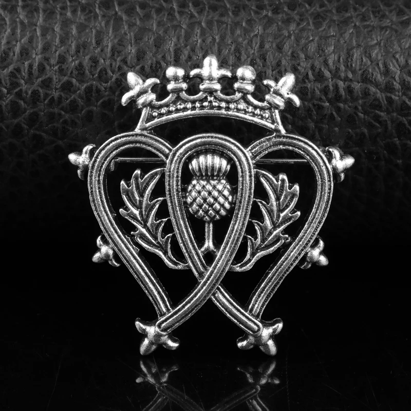 dongsheng New Outlander Crown Heart Scotland Thistle