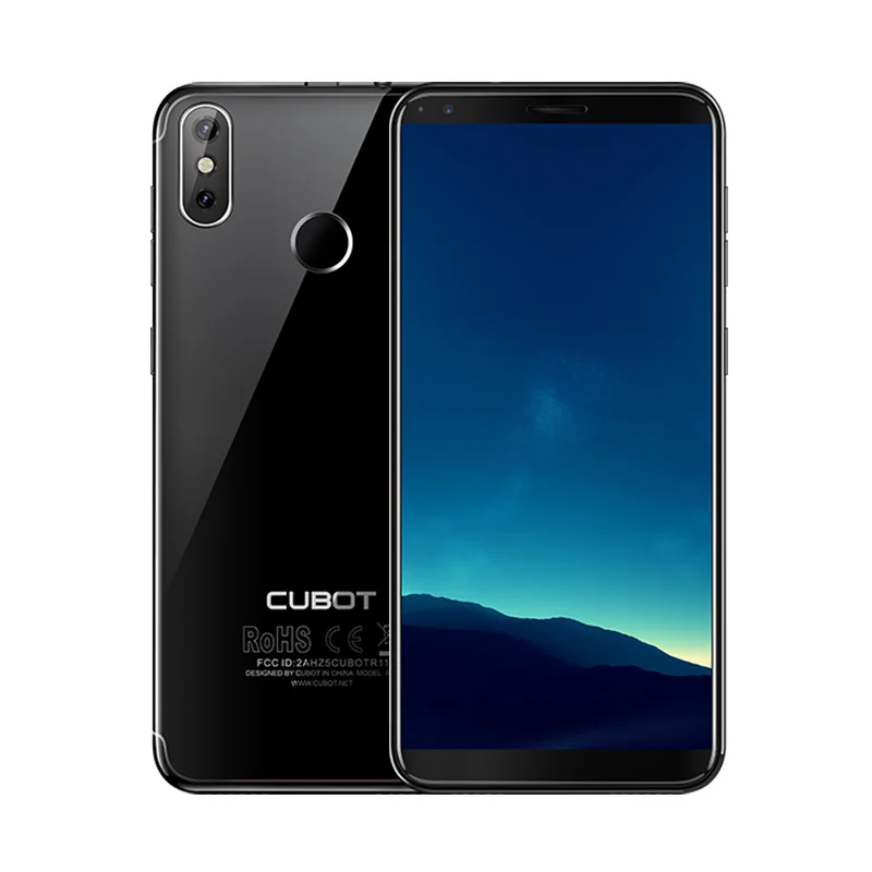 Cubot R11 смартфон 5,5 дюймов HD+ Экран MT6580 Quad-Core телефон задние двойные Камера 2 ГБ+ 16 Гб 2800 мА/ч, чехол для телефона Dual SIM карты - Цвет: Black