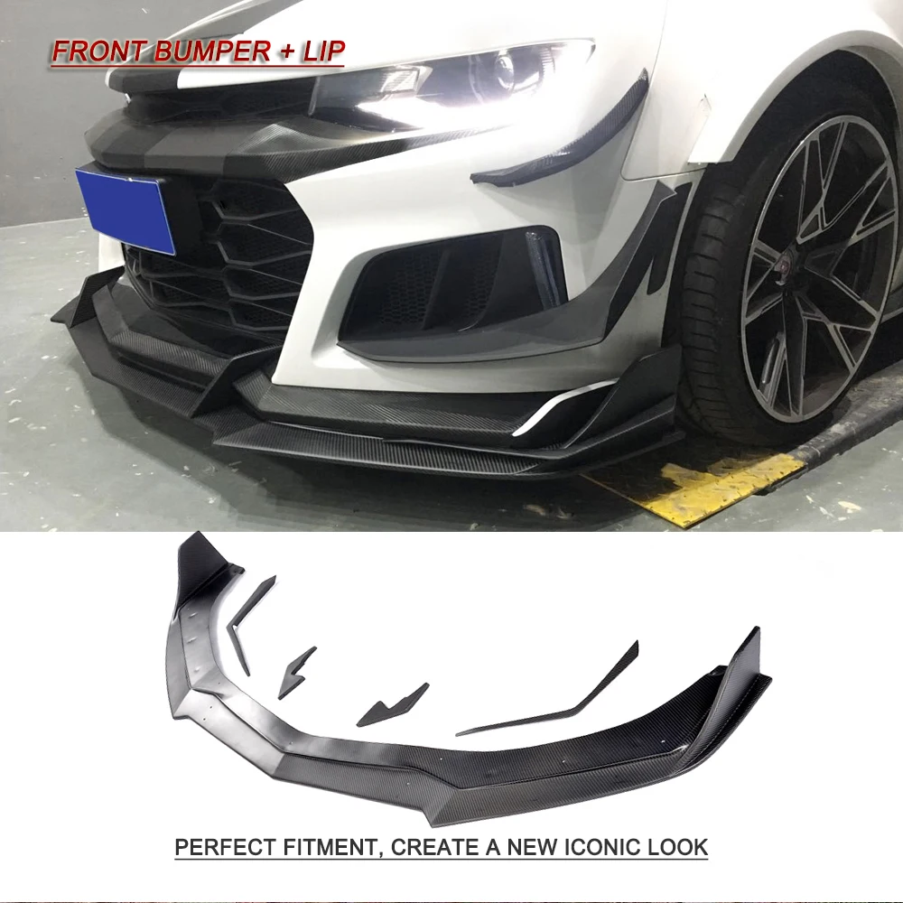Углеродное волокно/FRP передний бампер для Chevrolet Camaro- передний бампер спойлер обвес