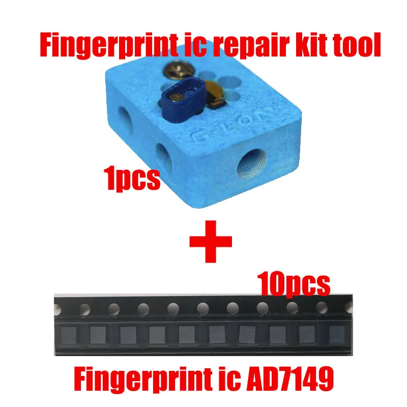 

10pcs fingerprint chip AD7149 U10 with 1pcs repair tool For iPhone 7 7P 8 8Plus Home button return chip ic on touch home flex