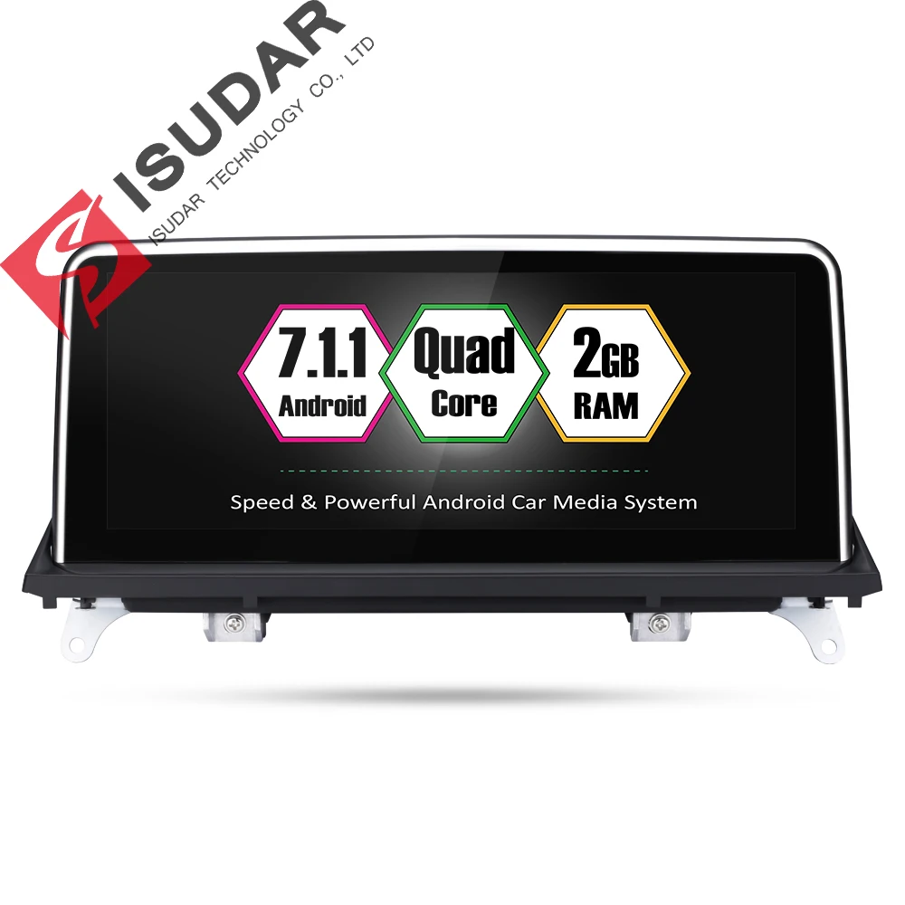 

Isudar Car Multimedia player 2 din android 7.1.1 Car DVD 10.25 Inch For BMW/X5/F15/E70/X6/E71 32GB Rom Quad Cores GPS Radio FM