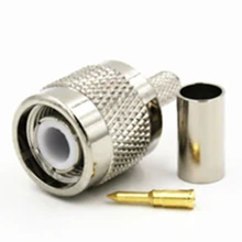2 pçs/lote TNC Plugue Macho Friso RG58 RG142 LMR195 RG400 RF Conector