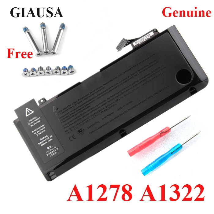 

GIAUSA A1322 A1278 battery for Apple macbook pro 13 inch A1278 2009 2010 2011 63.5wh