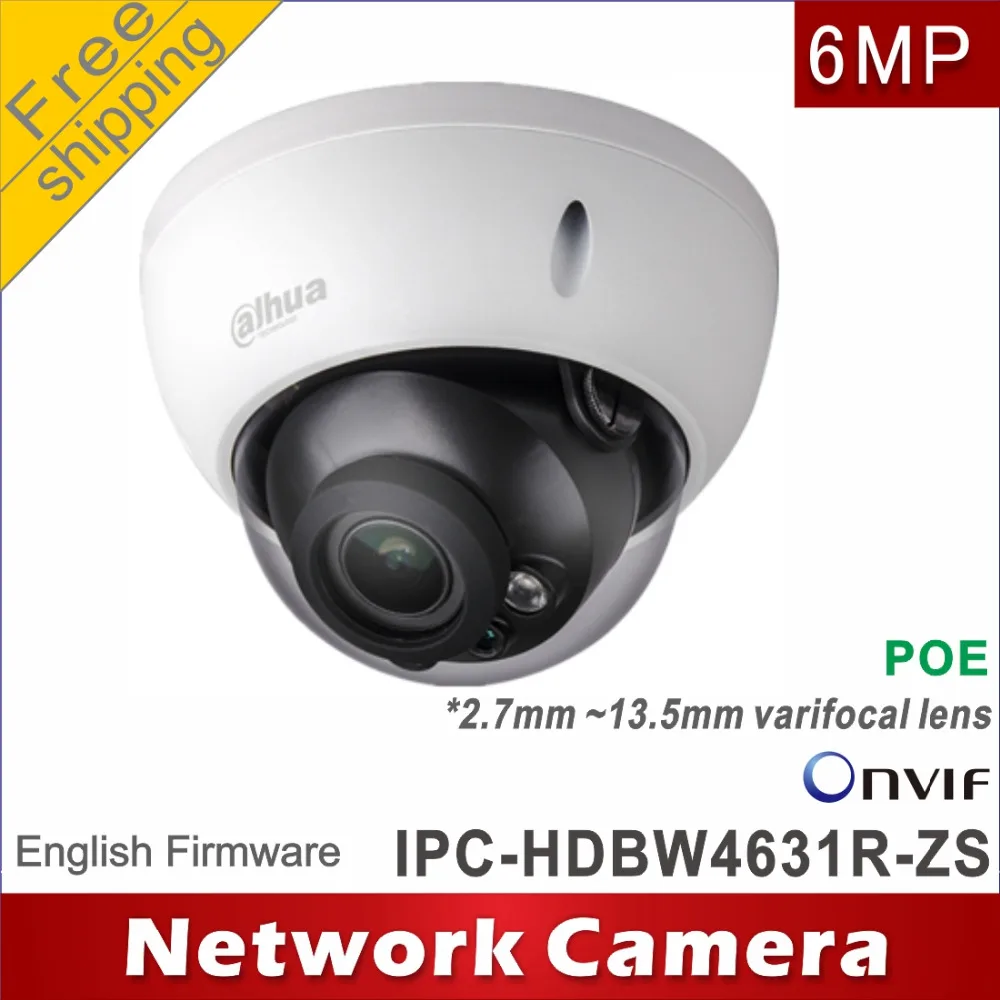 

Free shipping Dahua 6MP IPC-HDBW4631R-ZS replace IPC-HDBW2531R-ZS 2.7mm ~13.5mm network camera ip camera Dome POE cctv camera