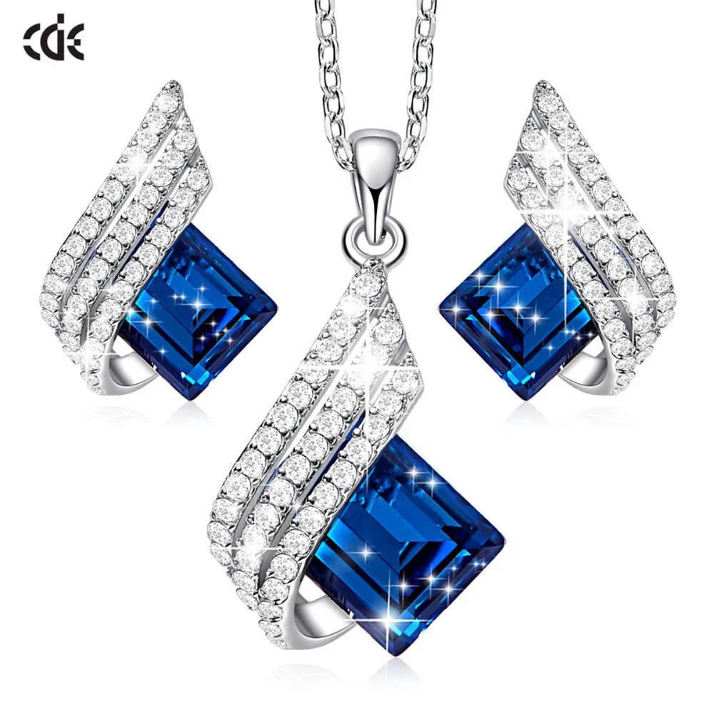 Cde Crystals From Swarovski Luxury Necklaces Earrings Women Fine