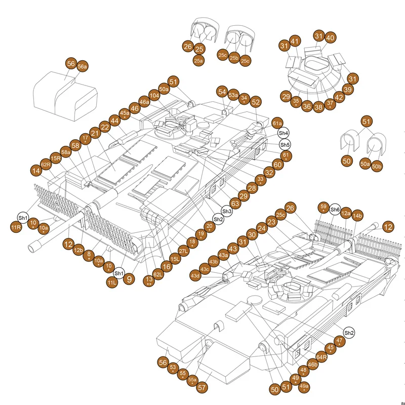 Strv 103b Швеция 1:50 танк с док DIY Бумажные модели детские игрушки игра-головоломка собрать ручная работа