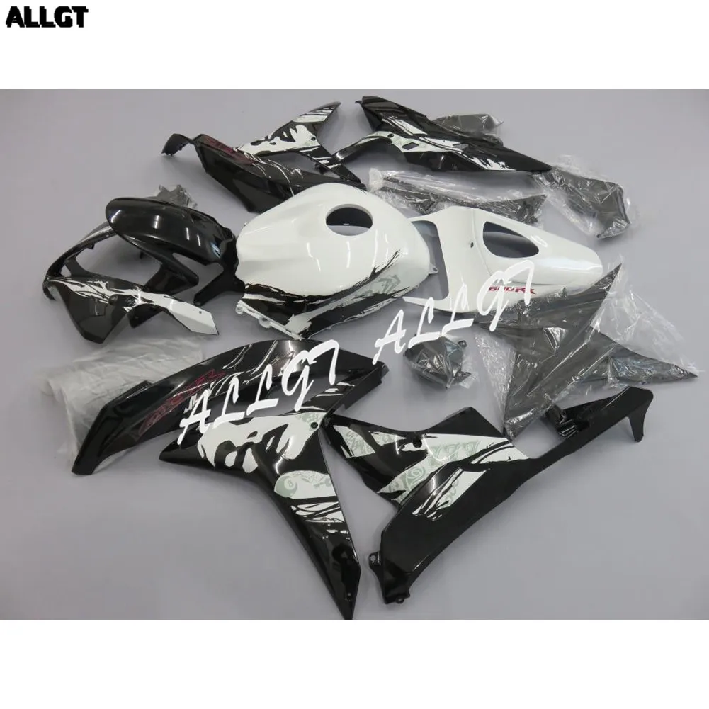 

Pre-Drilled Black White Fairing Kit Bodywork ABS for Honda CBR 600RR 2007-2008