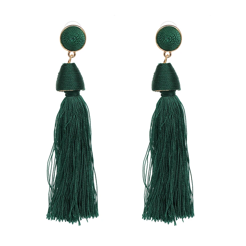 Женские длинные серьги кисточки 6 цветов|tassel earrings|earrings longfringe earrings |
