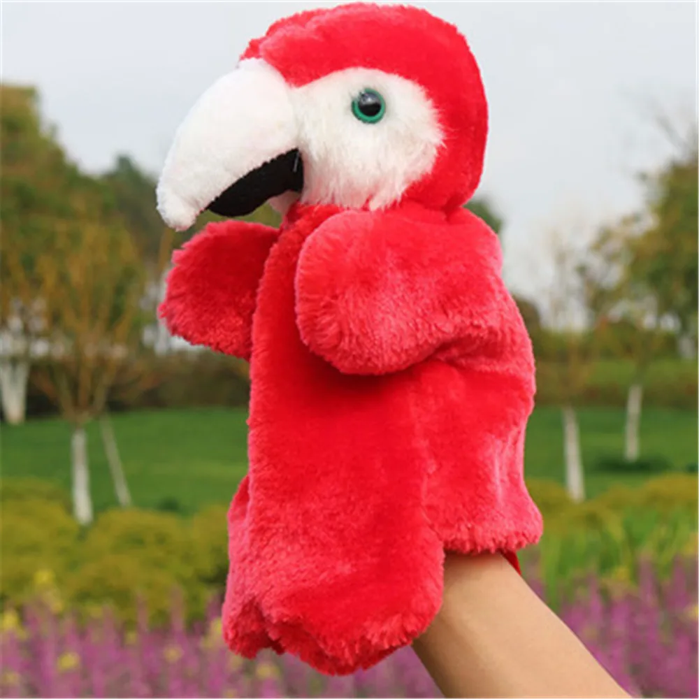 

Animal Parrot Modeling Children Hand Puppet Kids Doll Plush Baby PUPPETS Toys Christmas Birthday Gift Stuffed Toy