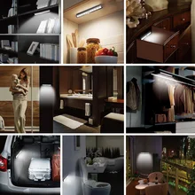 Светодиодный светильник под шкаф под кровать лампа для шкафа шкаф Прихожая батарея мощность PIR датчик движения светодиодный светильник для шкафа лента