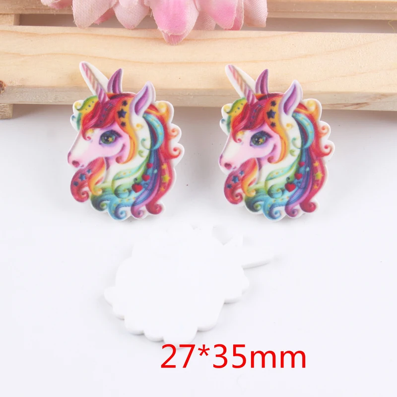 

40pcs/Lot 27x35mm Horse Resin Planar Flatback Cabochons Horse Horse Resin Flat Back Hair Bows Handmade Materials Home Decor