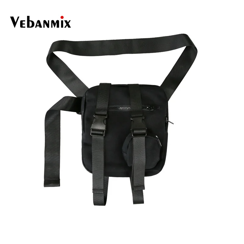 

2019 Belt Waist Pack Men Women Fashion Streetwear Fanny Pack Waist Bag Tactical Hip Bum Chest Bags Small Canvas Shoulder Bags