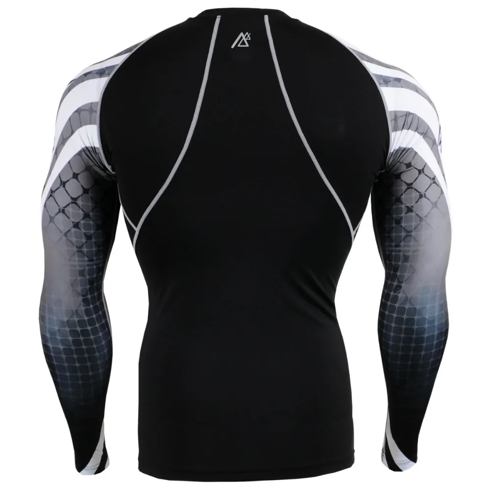 Men`s Long Sleeve Fitness Workout Compression Shirts Quick-drying Ultralight Rash Guard Gym Running Workout Tops Shirts
