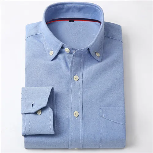 VISADA JAUNA Весенняя популярная дизайнерская деловая Мужская рубашка с длинными рукавами и отложным воротником, однотонные мужские рубашки, брендовая одежда N770 - Цвет: XNJF4