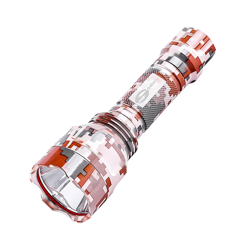 

SHENYU Mini Super Bright Tactical Flashlight Zoomable Waterproof Rechargeable Torch Light For Hunting, Hiking, Camping and etc.