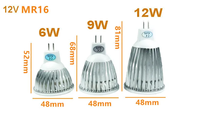 Светодиодная лампа MR16 GU5.3 высокой мощности 6 Вт 9 12 Вт|gu 5.3|lampada led mr16led mr16 |