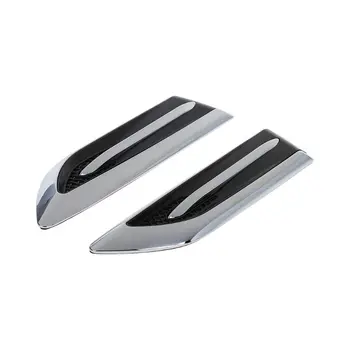 

New 1 Pair Shark Gills Vehicle Car Decor 3D Vent Air Flow Fender Sticker Decal Automobile Engine Protector Cover Side Sticker