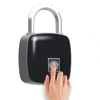 

Anti-Theft Security Waterproof Bluetooth Fingerprint Padlock APP Unlock Standby Longer Smart Door Luggage Case Lock Keyless