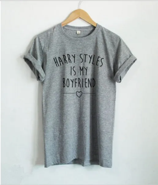 

HARRY STYLES IS MY BOYFRIEND SHIRT ONE DIRECTION STYLES T SHIRTS WOMENS TUMBLR CLOTHING FOR LADY EURO SIZE XS-XXL