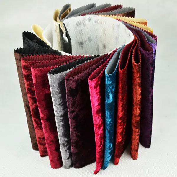 Color Samples Of Velvet Fabric Crushed Velvet Fabric Crushed