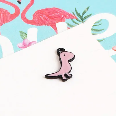 Новое поступление Kawaii животных динозавров талисманы 50 шт. DIY ювелирных Findingsl эмаль орнамент из сплава интимные аксессуары Fashoin серьги
