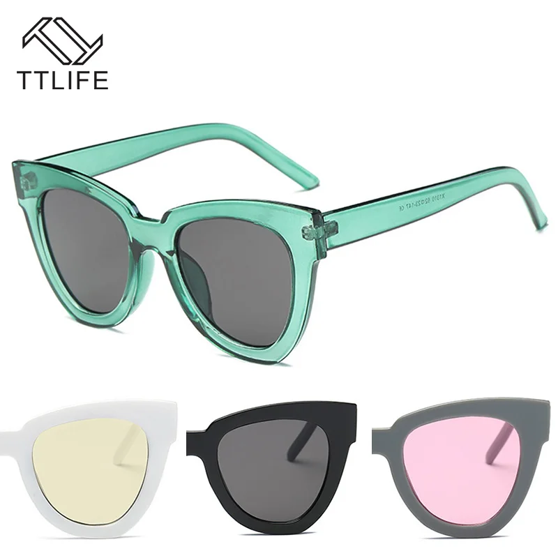 

TTLIFE Cat Eye Sunglasses Women Fashion Sunglasses Male Glasses UV Protection Luxury Vintage Sun Glasses Female Oculos de Sol