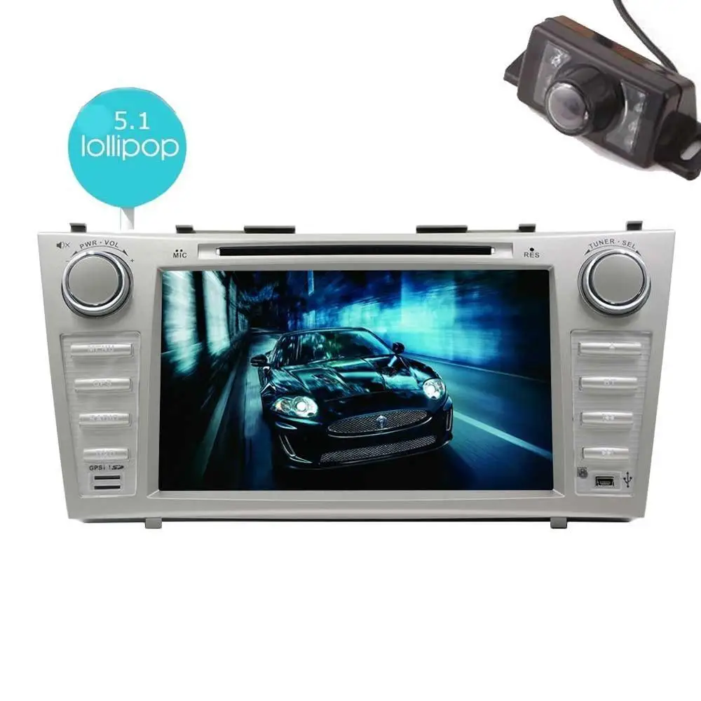 cheap Android 5.1 Double Din Car DVD Player For Toyota Corolla Car Stereo Radio In Dash GPS Navigation Headunit Audio WiFi Mirror Link