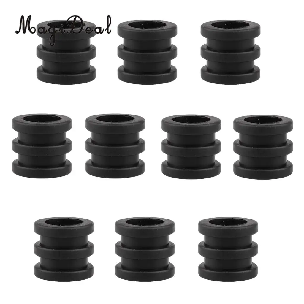 MagiDeal Funny 10Pcs 16mm Soft PVC Foosball Table Rod Bumper Buffer for Table Soccer Football Table Games Replacement Parts Toy