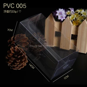 

7x7x14cm DHL fast shipping PVC box/Transparent box/ The plastic boxes Gift boxes Pastry biscuit boxes Display case 100pcs/set
