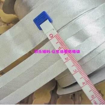 

Free shipment Polyester Bias Tape,bias binding size: 25mm ,width 1",2.5cm,DIY COSPLAY garment metallic silver color,sewing cloth