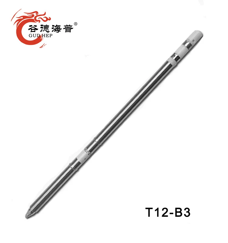 

GudhepT12 Tip T12-B3 Welding Tips T12 Soldering Iron Tips for Hakko FM203 951 DIY T12 Soldering Rework Station FM2027 Handle