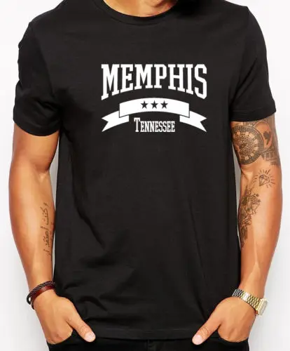 Футболка Memphis-Varsity-college-Hipster-Swag-Music Черные новые футболки Забавные топы новинка