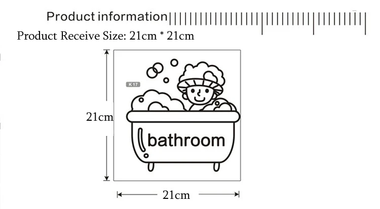Мультфильм ванная комната Дверь Наклейка на стекло стену Дети Купание украшения Плакат Фреска Искусство наклейки домашний Декор стикер s