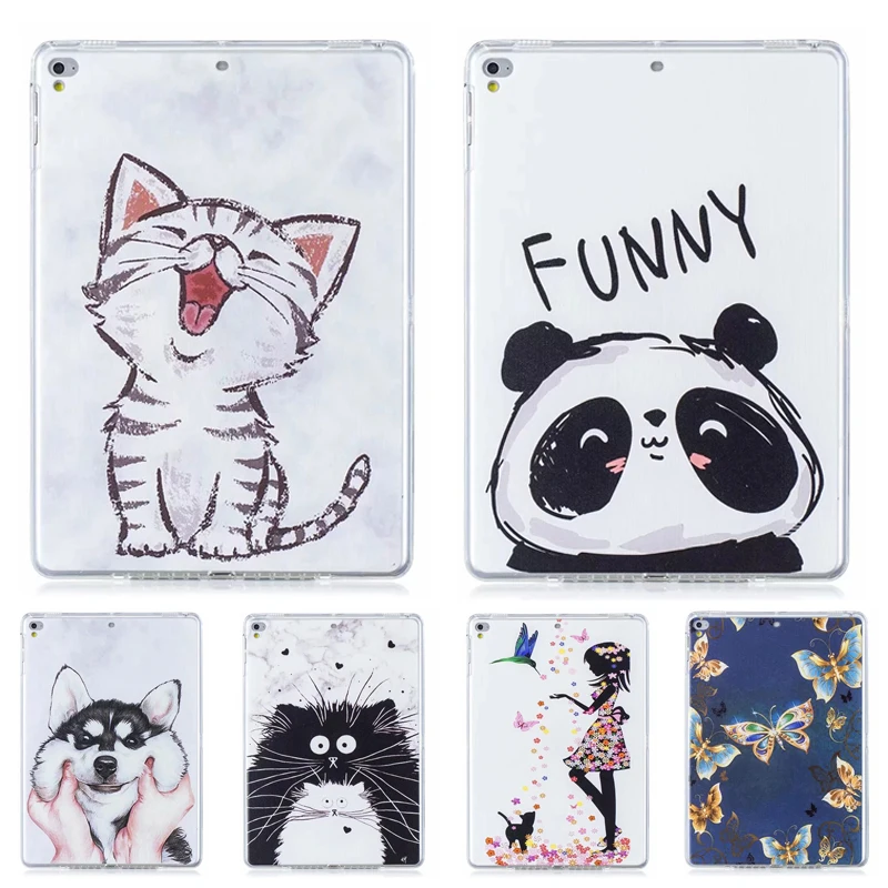 Для iPad Air 2 Air 1 чехол кошка щенок Бабочка Мягкий ТПУ чехол для планшета для iPad 9,7 / 5th/6th поколение iPad Pro 9,7 чехол