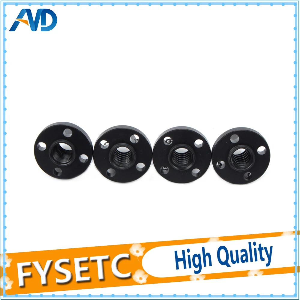

2pcs T8 Nut Trapezoidal Screw Nut POM Nut Screw Nuts 3D Printer Z Axis Trapezoid Motor Lead 1mm 2mm 4mm 8mm for Lead Screw