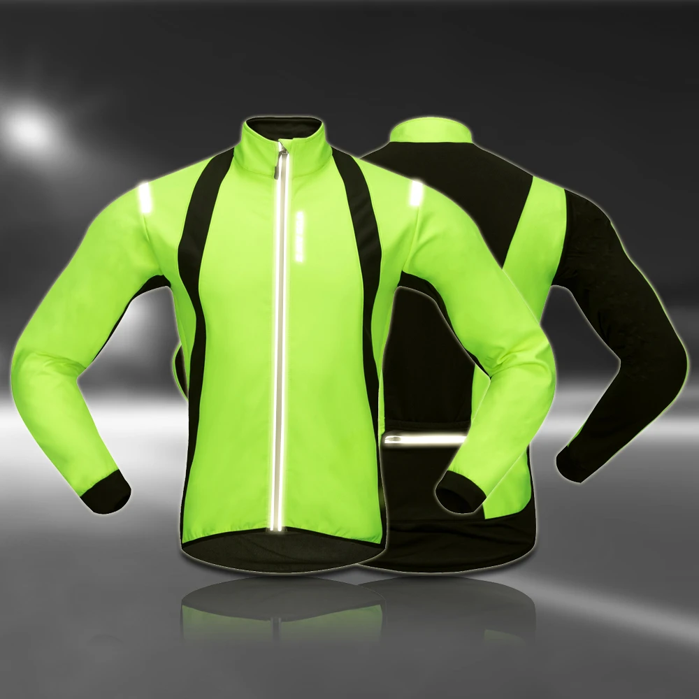 WOSAWE Thermal Cycling Jacket Winter Warm Bicycle Clothing Windproof Soft shell Coat MTB Reflective Cycling Jackets WOSAWE Thermal Cycling Jacket Winter Warm Bicycle Clothing Windproof Soft shell Coat MTB Reflective Cycling Jackets
