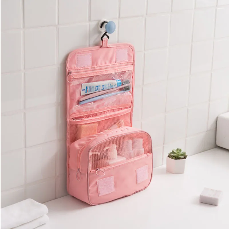 

Amorvivi New Travel Wash Organizer Bag Unisex Women Waterproof Cosmetic Bag Hanging Travel Makeup Bags Washing Toiletry Kits Bag