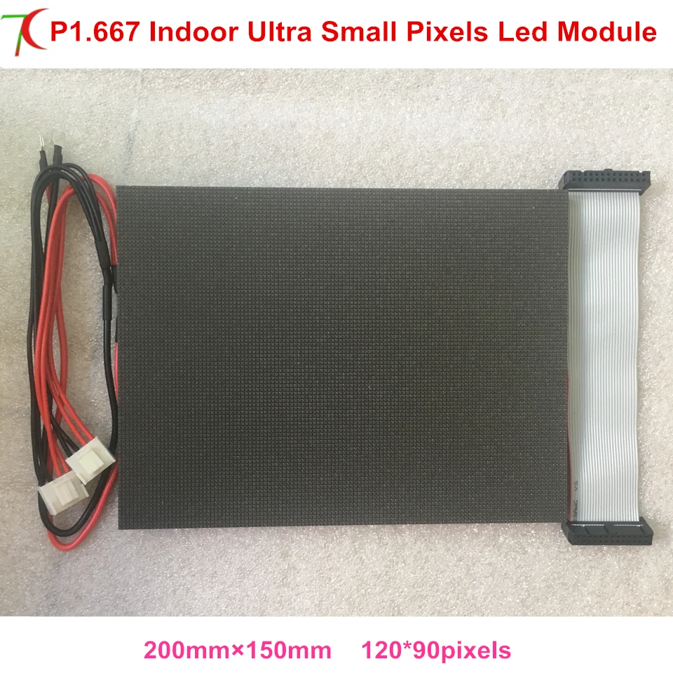 

Manufacturer sales p1.667 ultra smallest pixels 4k full color led module for high defination led video wall led display